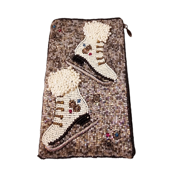 Mary Frances Ice Skate Beaded Phone Crossbody Bag - Picture 4 of 8
